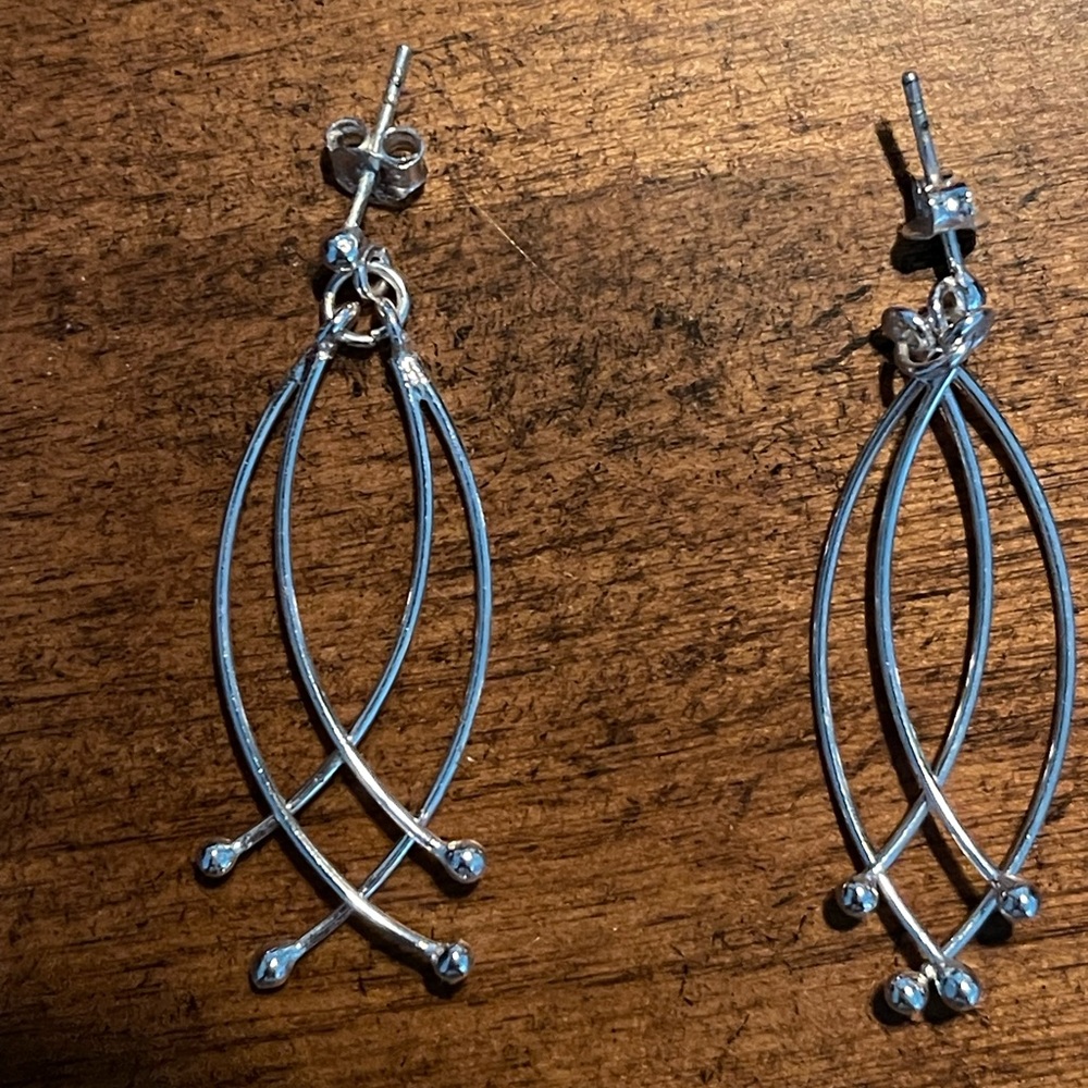 Elegant Silver Dangle Earrings